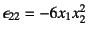 $\epsilon_{22}=-6x_1x_2^2$