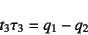 \begin{displaymath}
t_3\tau_3=q_1-q_2
\end{displaymath}