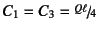 $C_1=C_3=\slfrac{Q\ell}{4}$