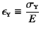 $\epsilon\subsc{y}\equiv\dfrac{\sigma\subsc{y}}{E}$