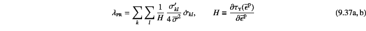 \begin{twoeqns}
\EQab \lambda\subsc{pr}=\sum_k\sum_l \dfrac{1}{H} 
\dfrac{\sig...
...{y}(\overline{\epsilon}\super{p})}
{\overline{\epsilon}\super{p}}
\end{twoeqns}