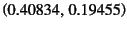 $\left(0.40834,   0.19455\right)$