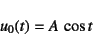 \begin{displaymath}
u_0(t)=A \cos t
\end{displaymath}