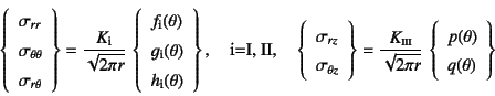 \begin{displaymath}
\left\{
\begin{array}{l}
\sigma_{rr} \ \sigma_{\theta\theta...
...t\{\begin{array}{l}
p(\theta) \ q(\theta)
\end{array}\right\}
\end{displaymath}